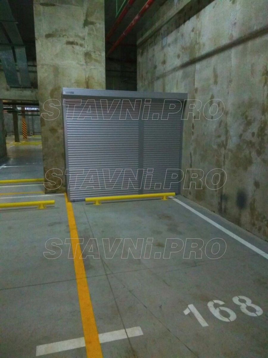 Закрытый шкаф в подземном паркинге от СтавниПро